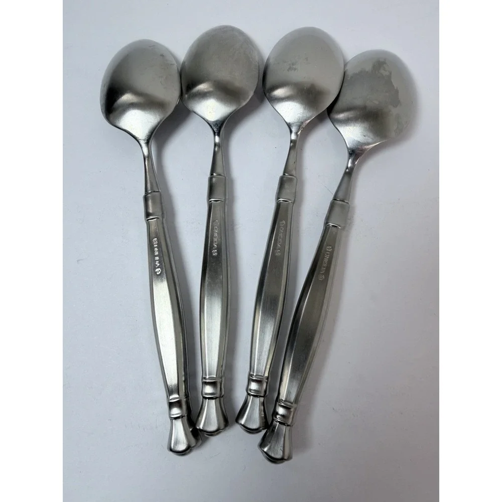 4 - Oneida ACT II / ACT 2 Satin Cube Mark Stainless Flatware 6 1/2